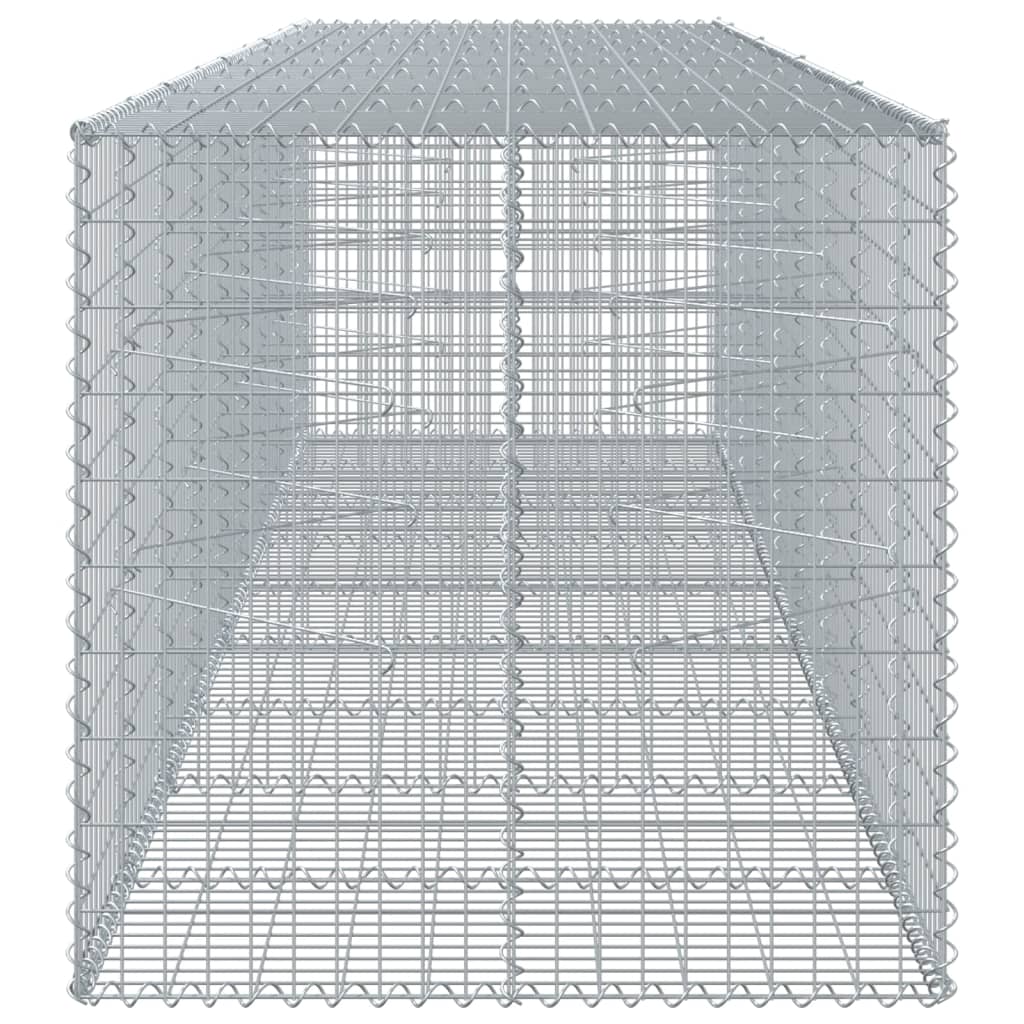 Gabionska košara s poklopcem 450x100x100 cm pocinčano željezo