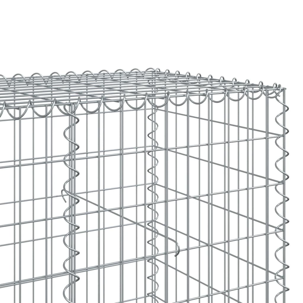 Gabionska košara s poklopcem 450x100x100 cm pocinčano željezo