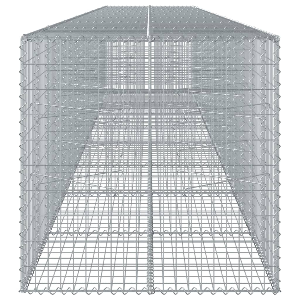 Gabionska košara s poklopcem 800x100x100 cm pocinčano željezo