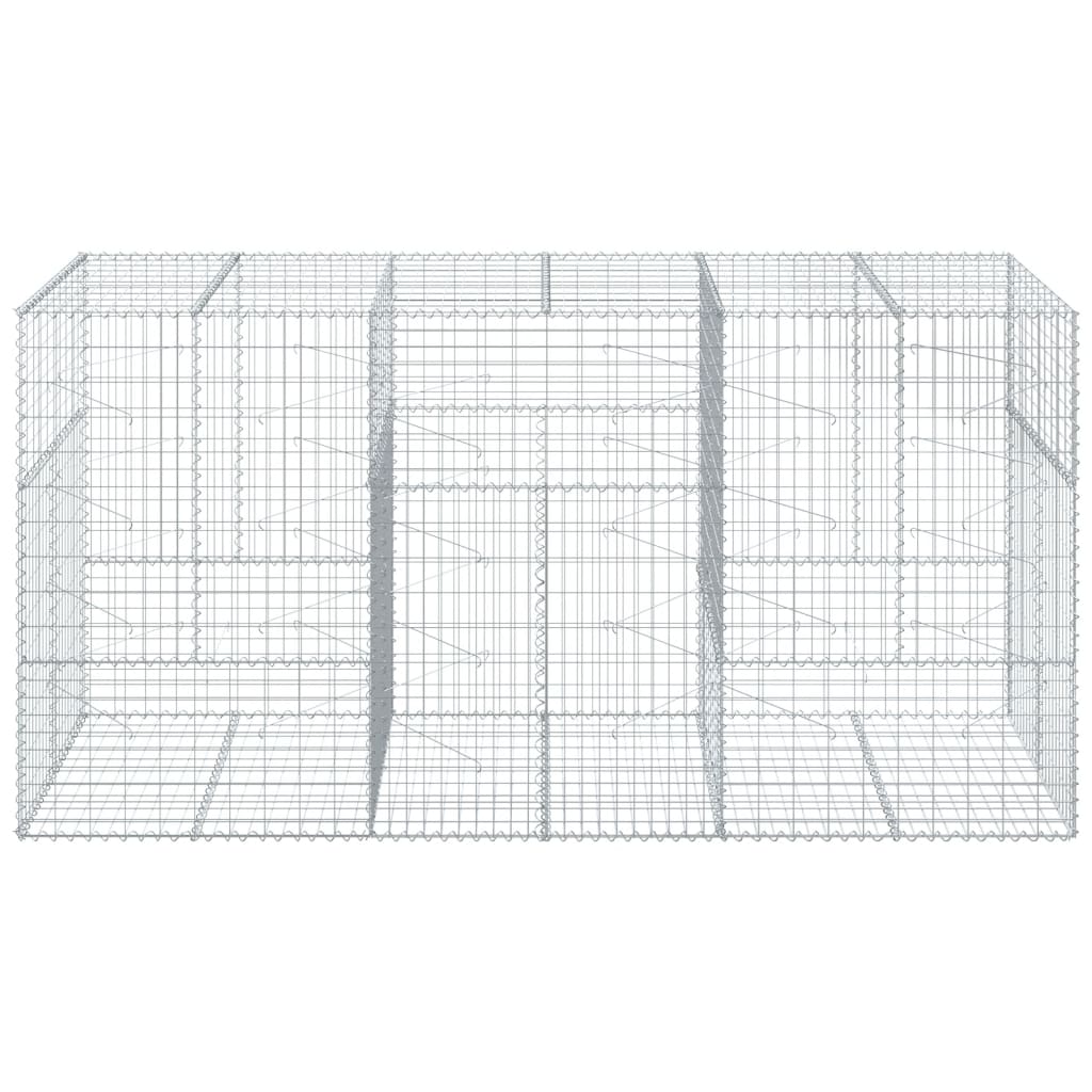 Gabionska košara s poklopcem 300x100x150 cm pocinčano željezo