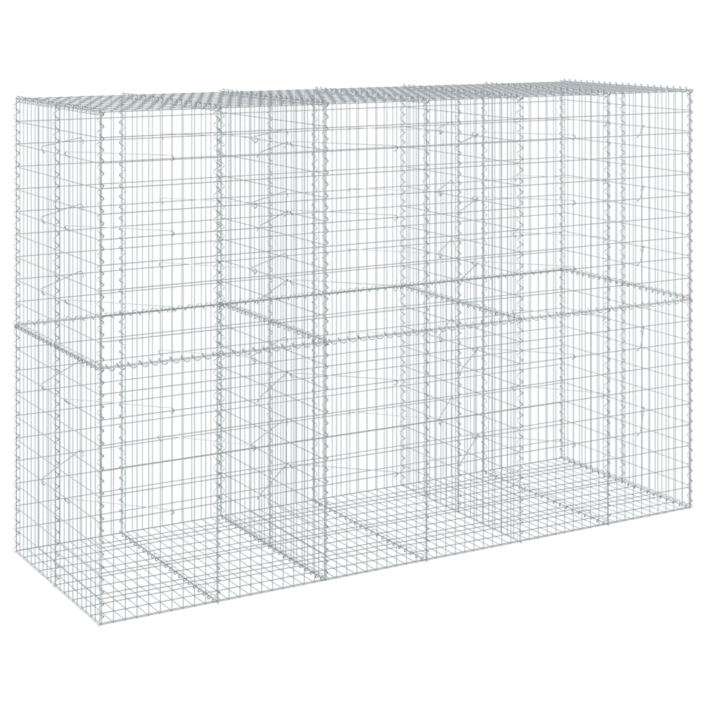 Gabionska košara s poklopcem 300x100x200 cm pocinčano željezo