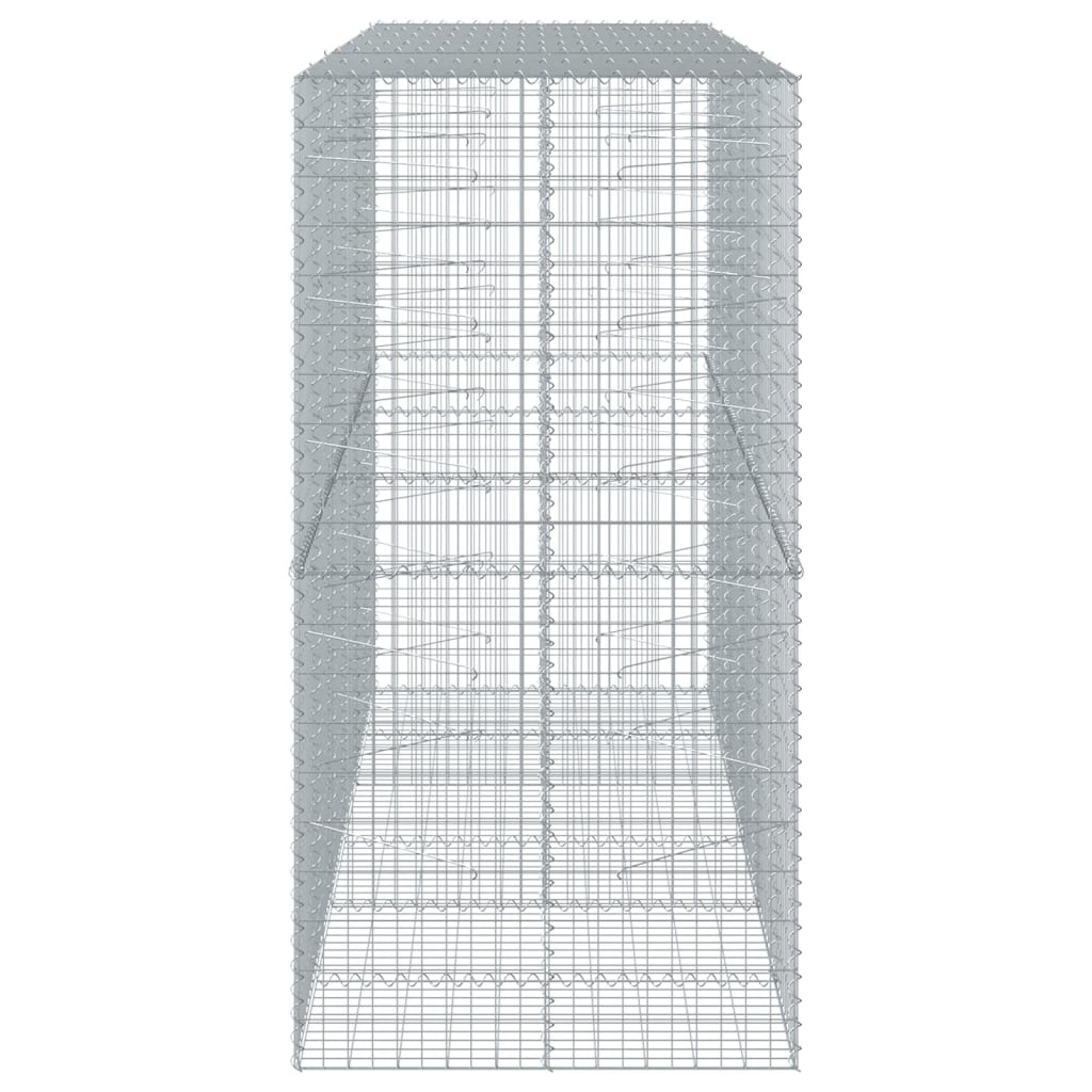 Gabionska košara s poklopcem 300x100x200 cm pocinčano željezo