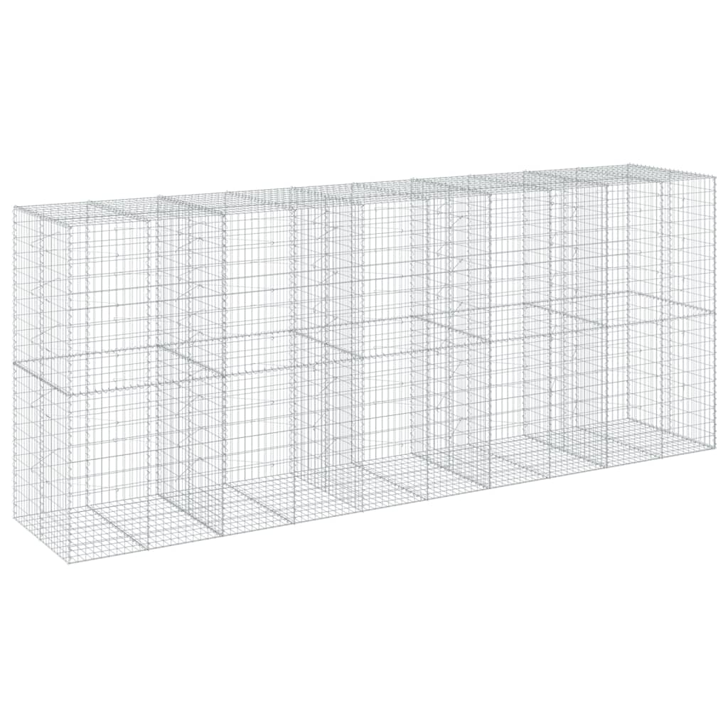 Gabionska košara s poklopcem 500x100x200 cm pocinčano željezo