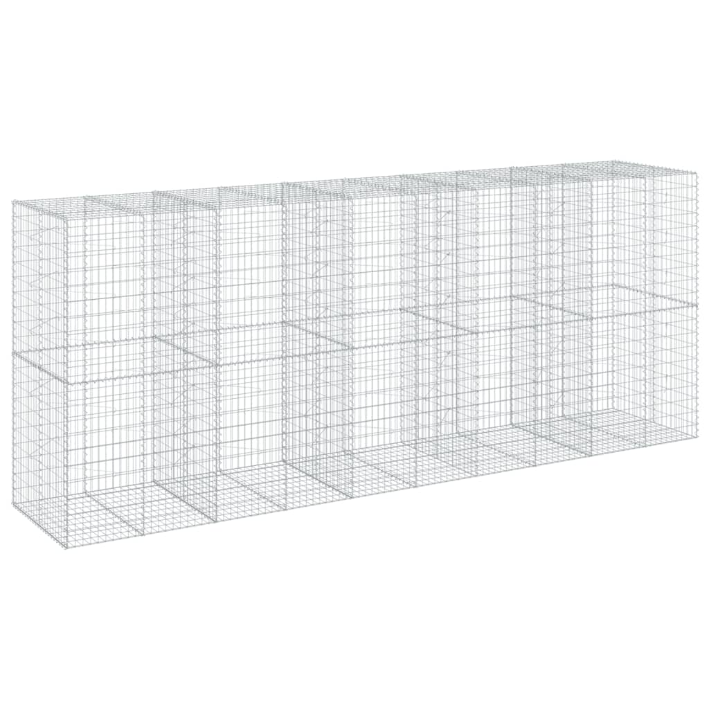 Gabionska košara s poklopcem 500x100x200 cm pocinčano željezo