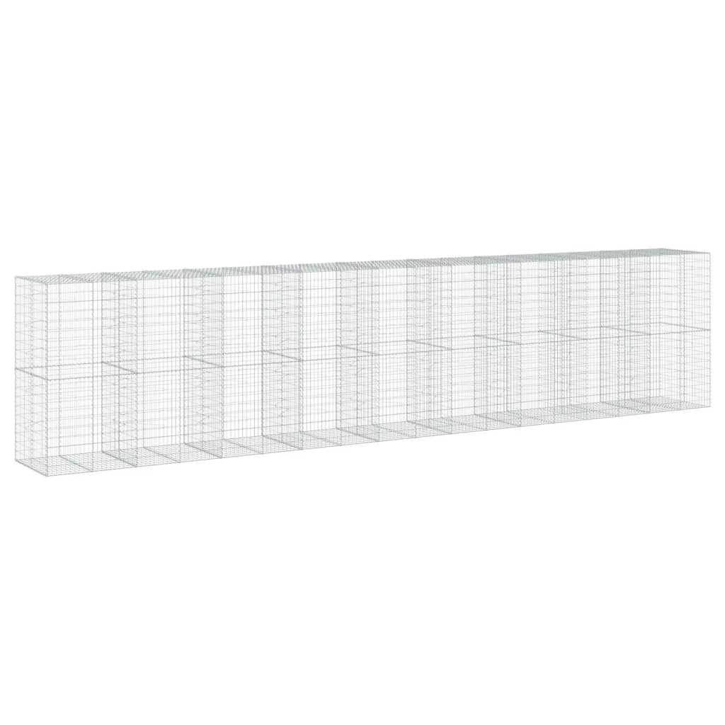 Gabionska košara s poklopcem 900x100x200 cm pocinčano željezo