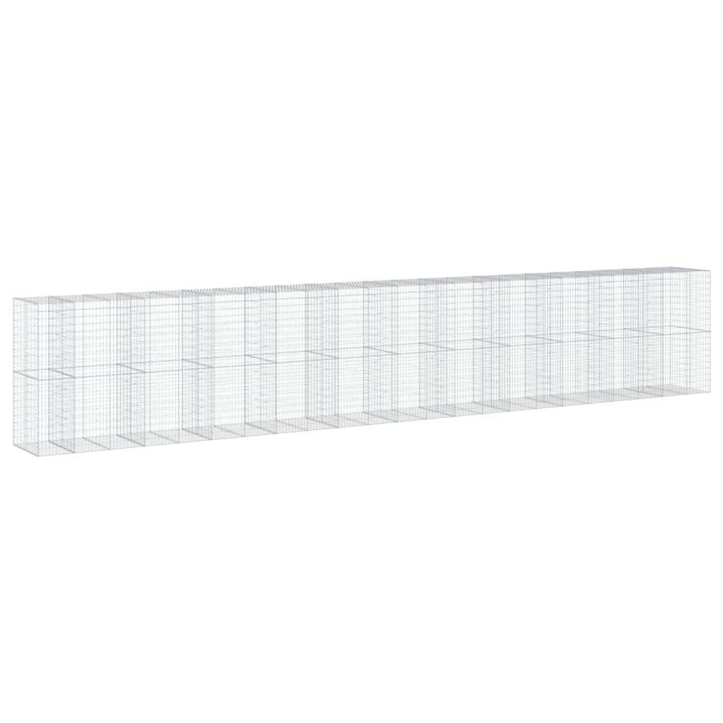 Gabionska košara s poklopcem 1150x100x200 cm pocinčano željezo