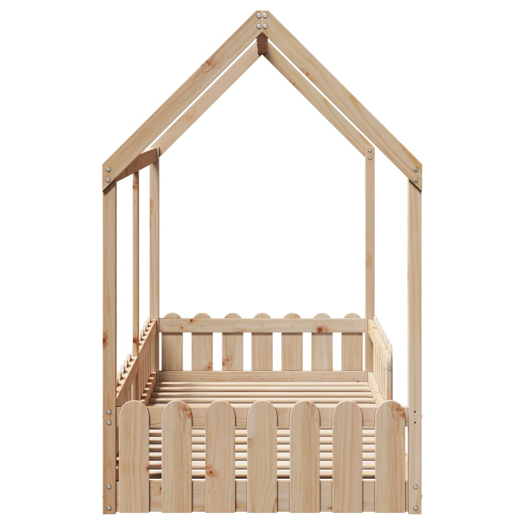 Okvir kreveta za dječju kućicu 90 x 200 cm od masivne borovine