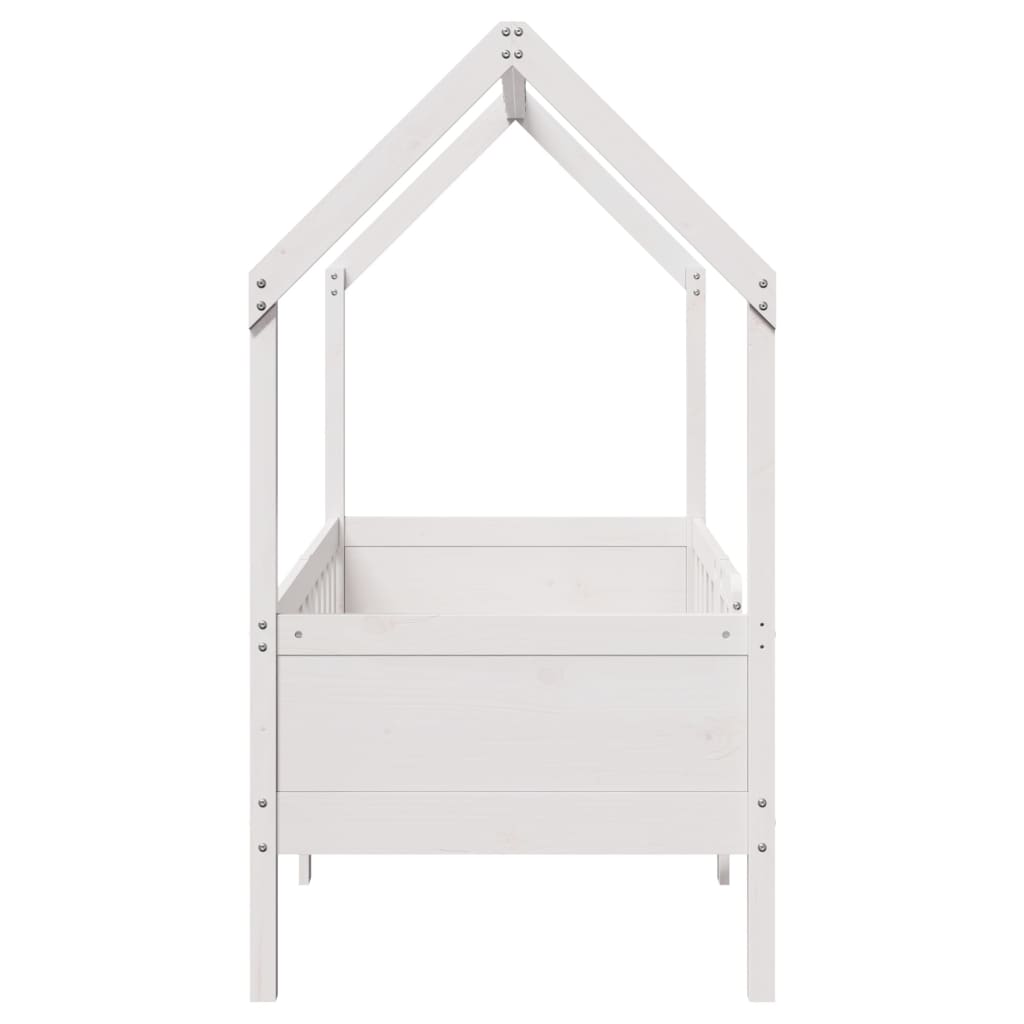 Okvir kreveta za dječju kućicu bijeli 70 x 140 cm borovina