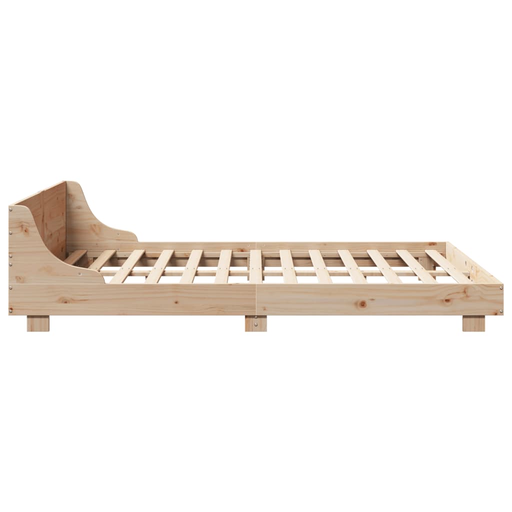 Okvir kreveta bez madraca 140 x 190 cm od masivne borovine