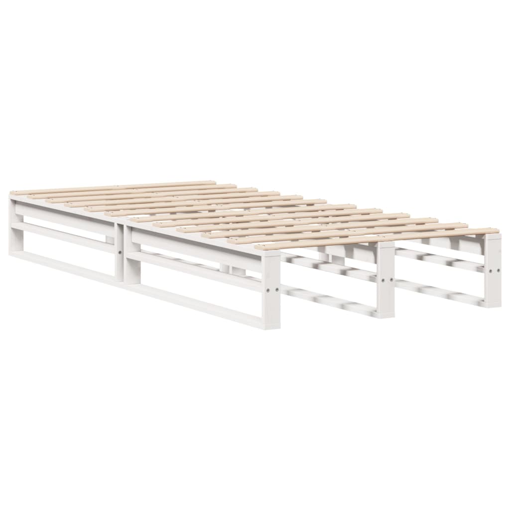 Okvir kreveta bez madraca bijeli 100x200 cm konstruirano drvo
