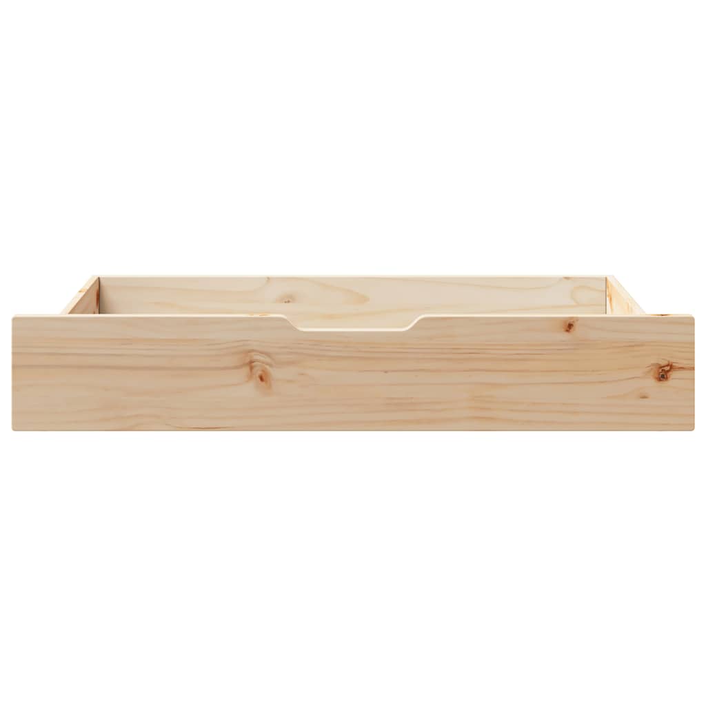 Ladice ispod kreveta s kotačima 2 kom 90x55x17 cm od borovine