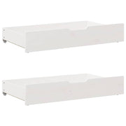 Ladice ispod kreveta 2 kom bijele 95x55x17 cm od borovine