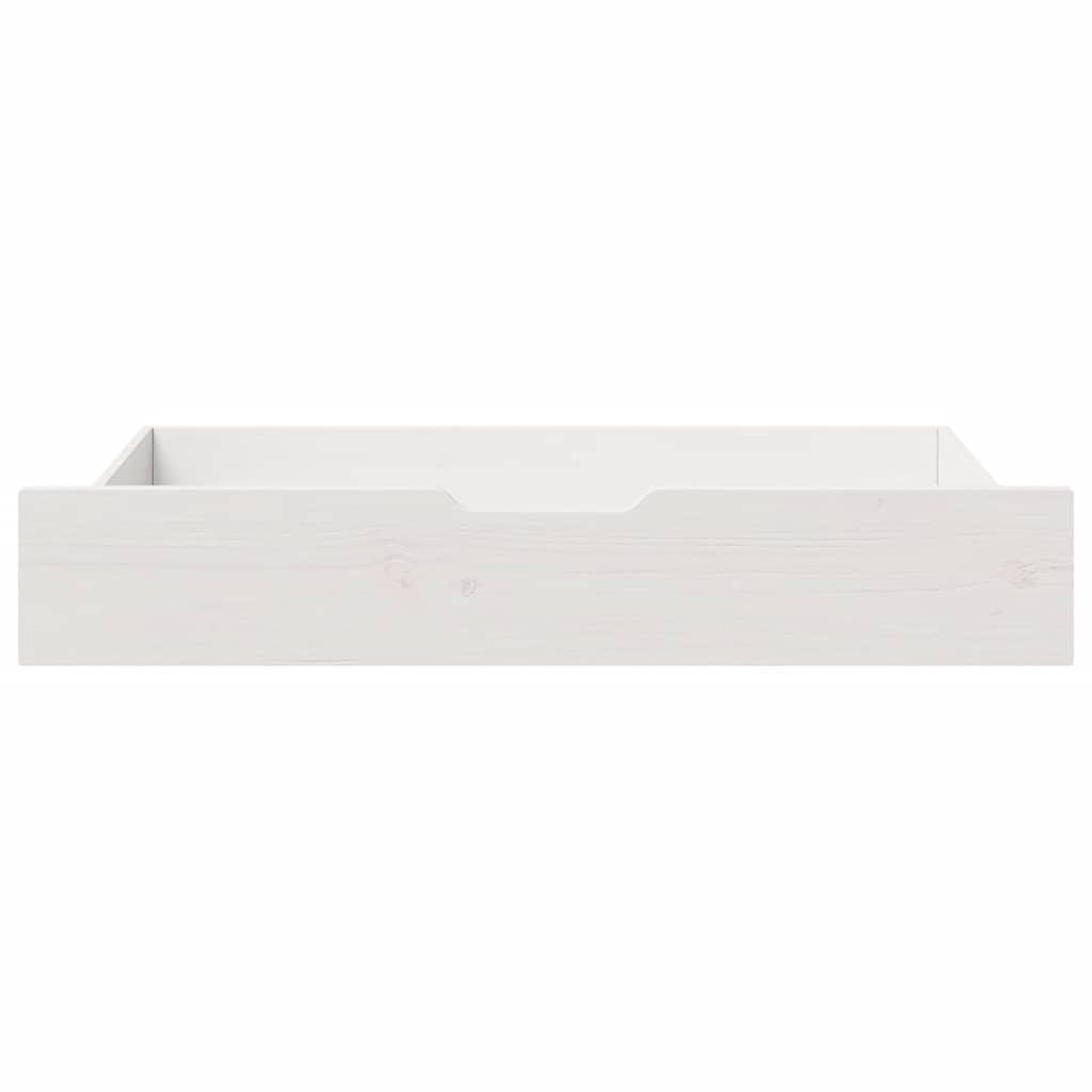 Ladice ispod kreveta 2 kom bijele 95x55x17 cm od borovine