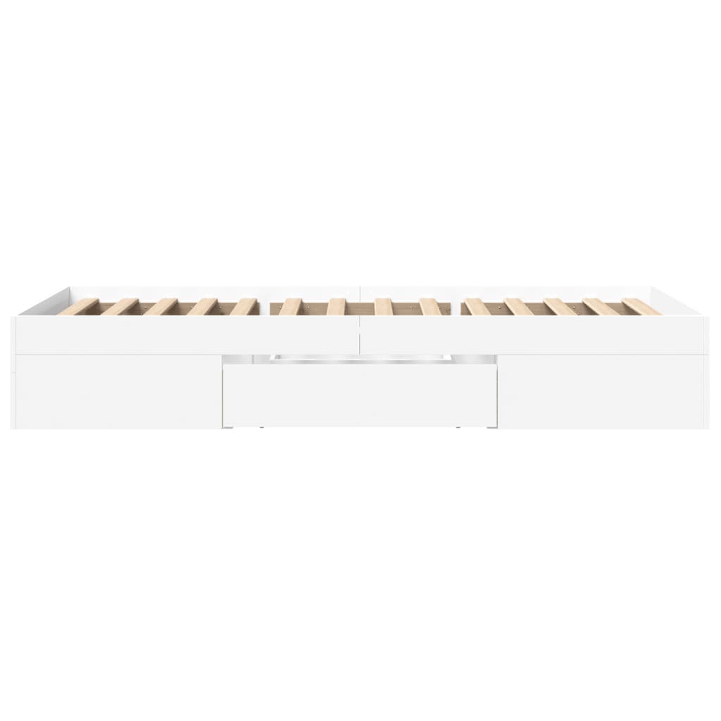 Okvir za krevet bijeli 90x190 cm konstruirano drvo