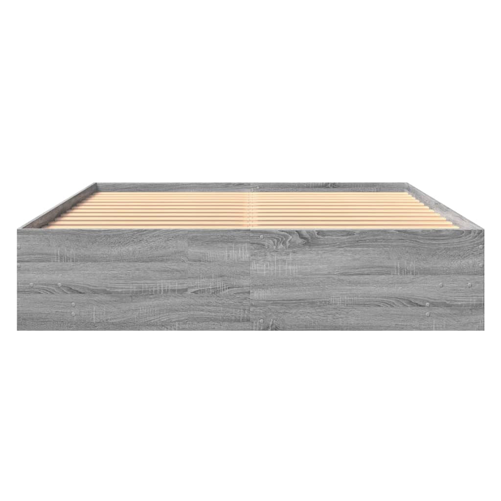 Okvir za krevet boja hrasta 150x200 cm od konstruiranog drva