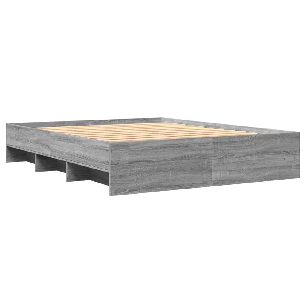 Okvir za krevet boja hrasta 150x200 cm od konstruiranog drva