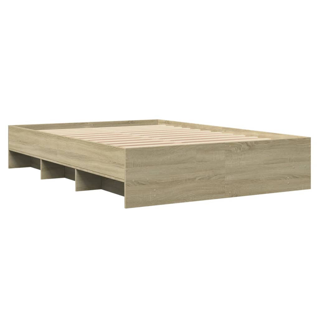 Okvir kreveta bez madraca boja hrasta sonome 120x200 cm drveni
