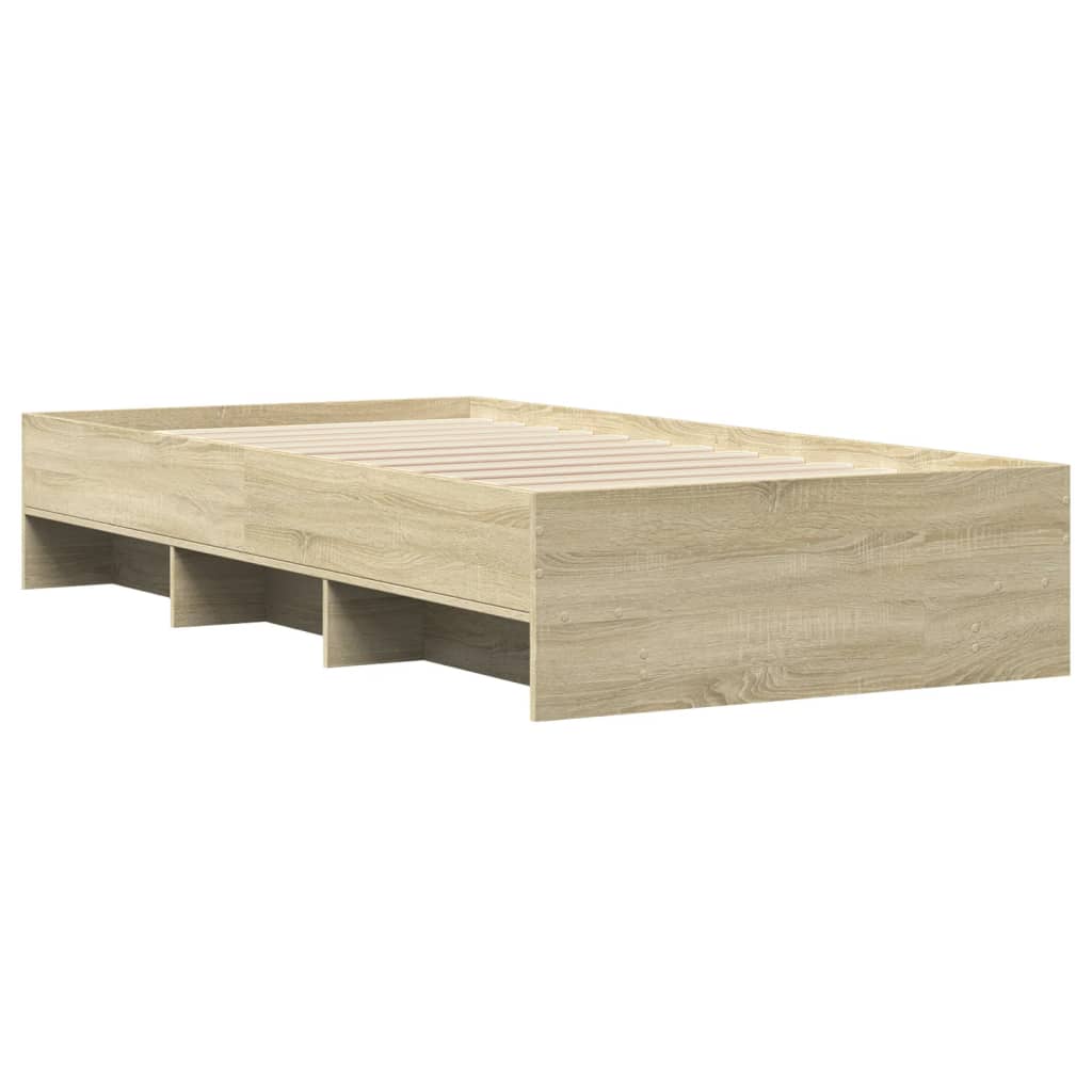 Okvir kreveta bez madraca boja hrasta sonome 90 x 200 cm drveni