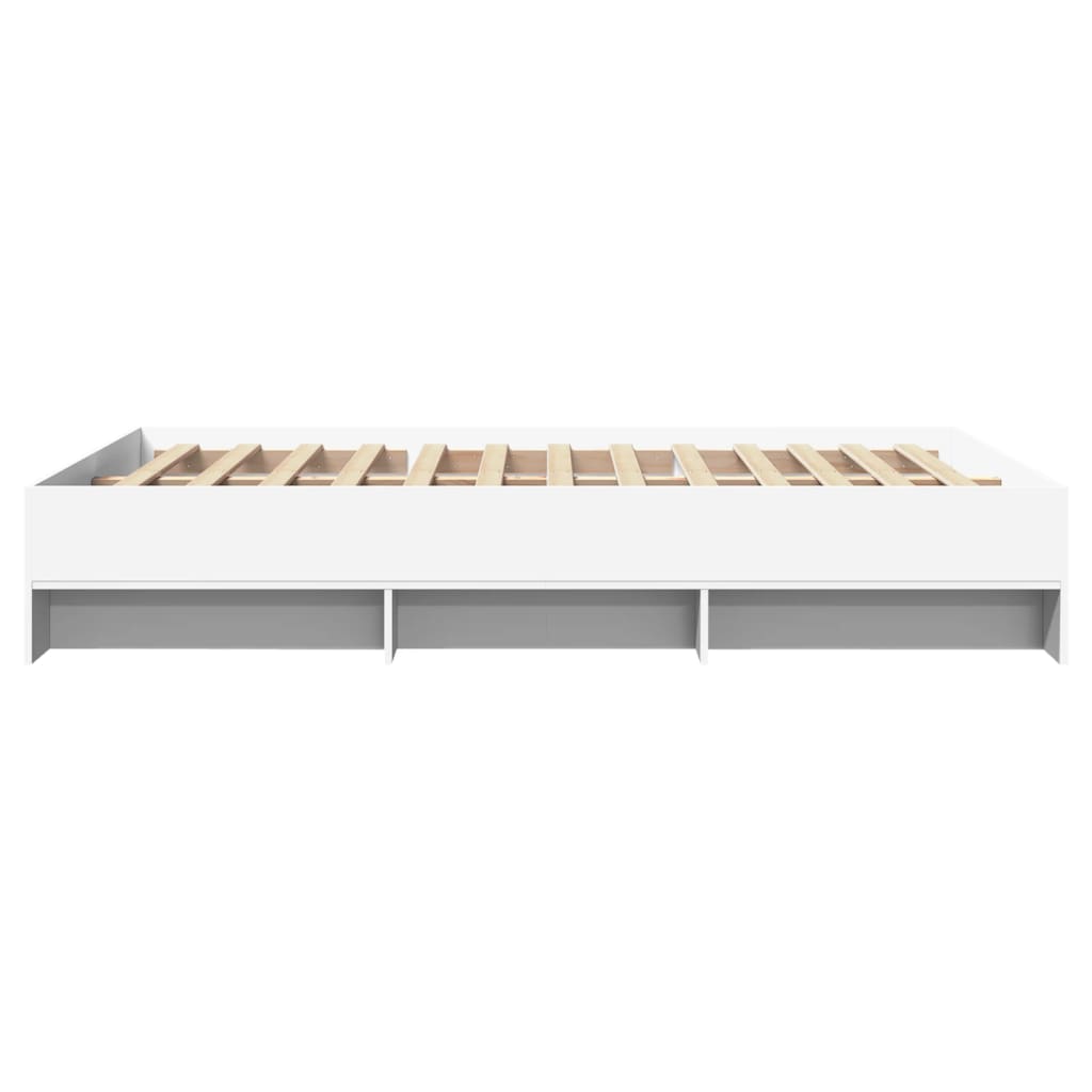 Okvir za krevet bijela 140x190 cm konstruirano drvo