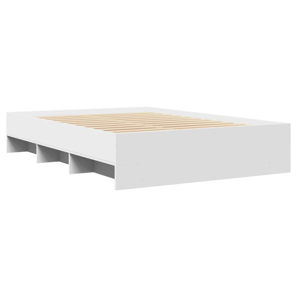 Okvir za krevet bijela 140x190 cm konstruirano drvo
