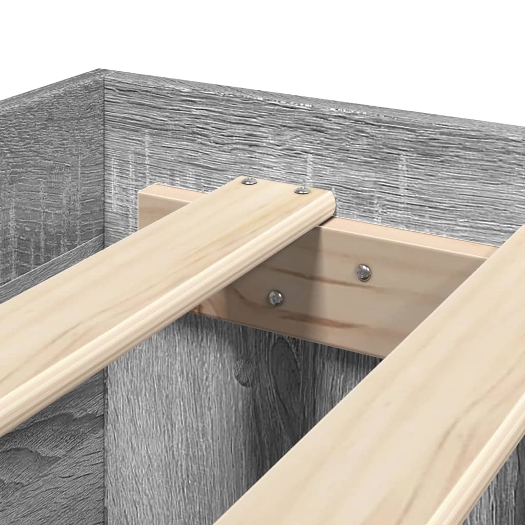 Okvir za krevet boja hrasta 120x190 cm od konstruiranog drva