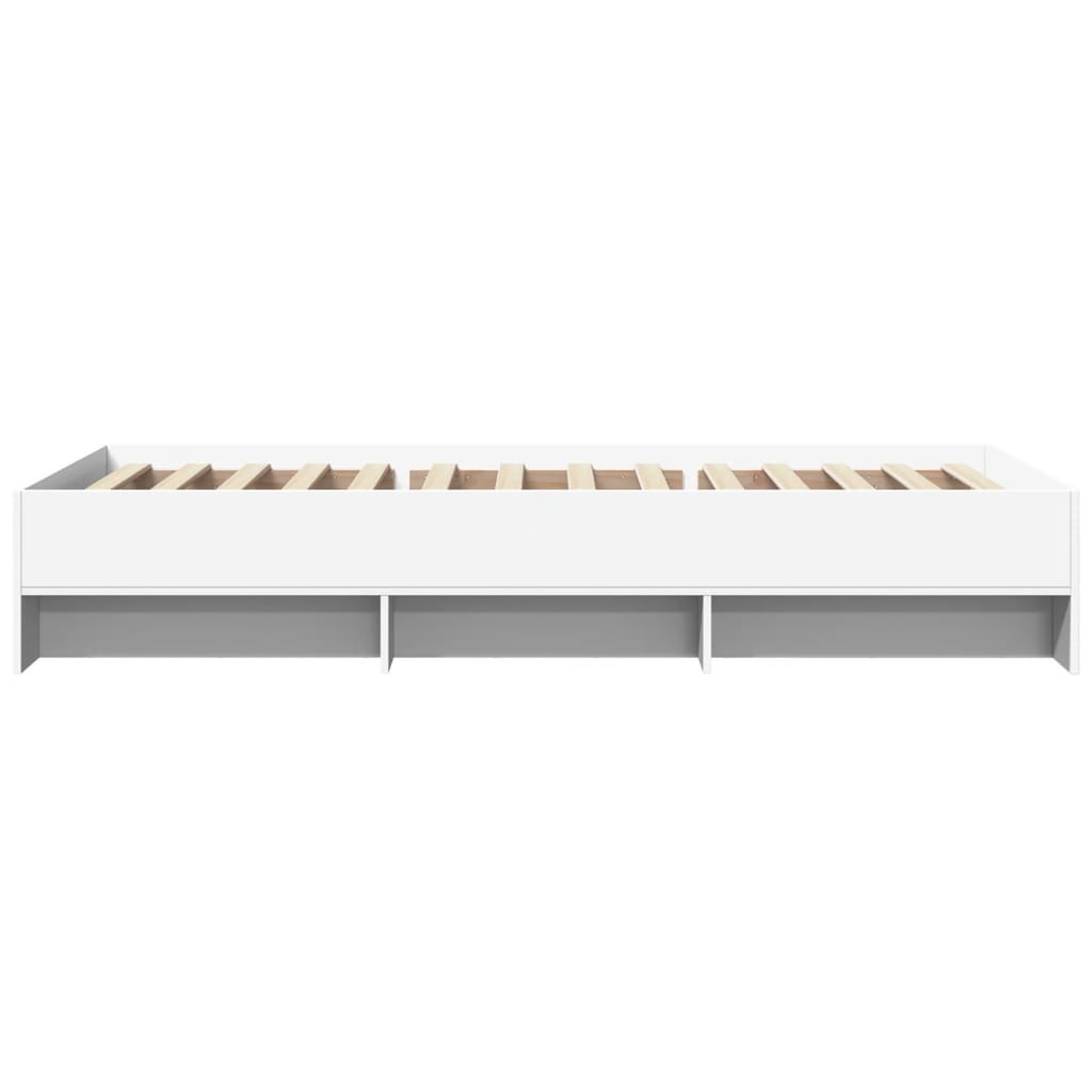 Okvir za krevet bijeli 75x190 cm konstruirano drvo