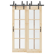 Pribor za klizna vrata 427 cm čelični crni