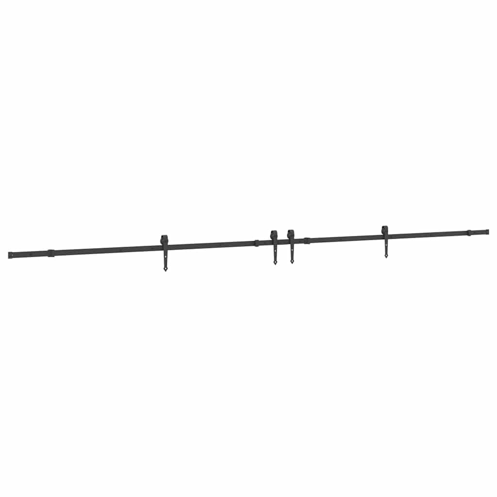 Pribor za klizna vrata 427 cm čelični crni
