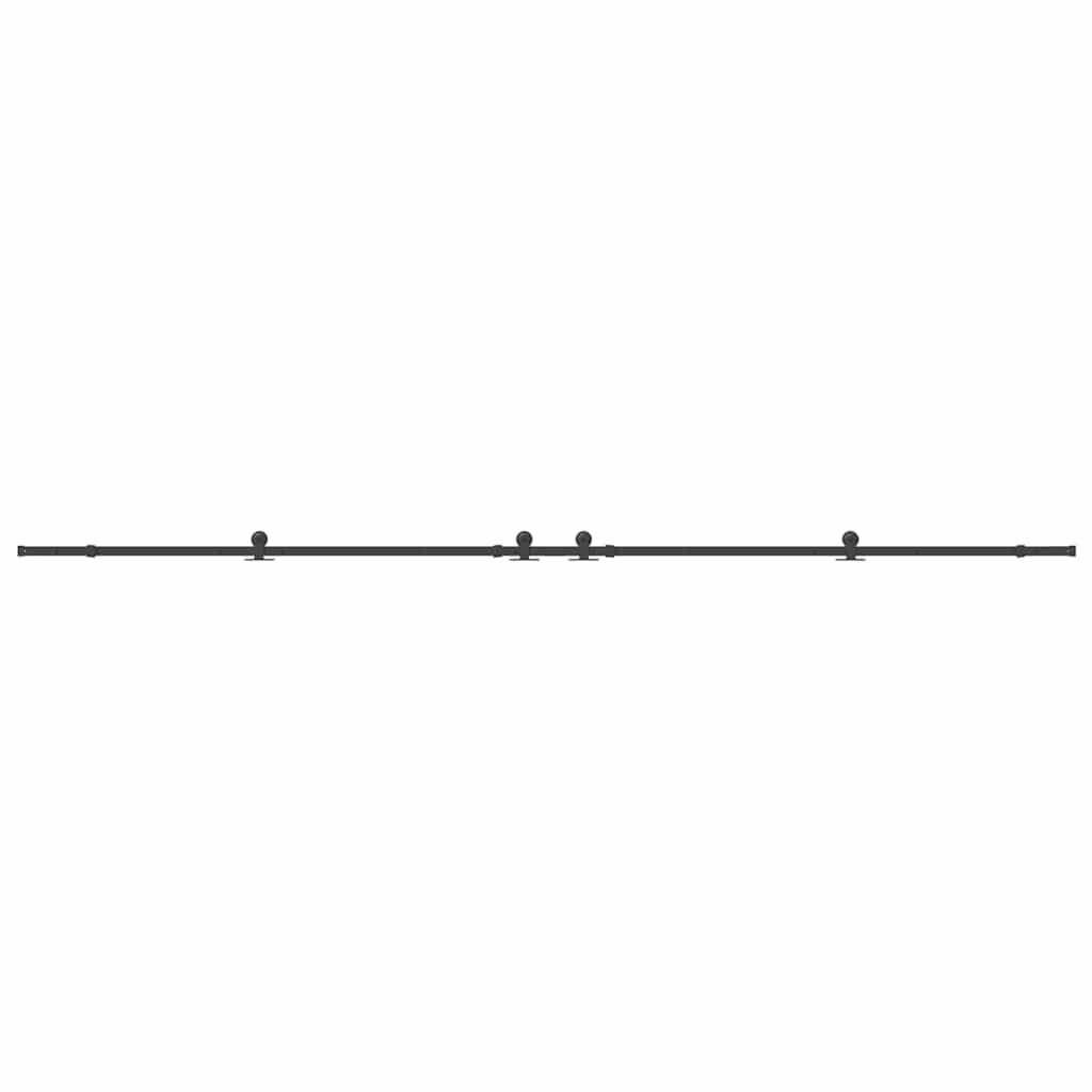 Pribor za klizna vrata 427 cm čelični crni