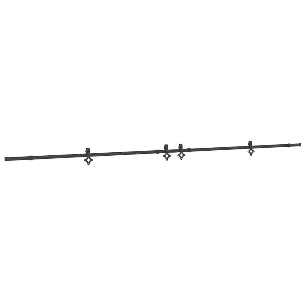 Pribor za klizna vrata 427 cm čelični crni