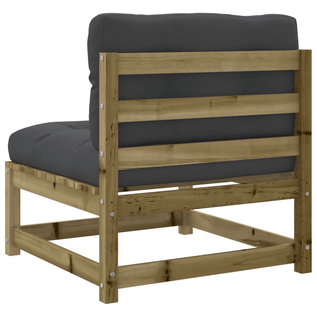 3-dijelni set vrtnih sofa s jastucima od impregnirane borovine
