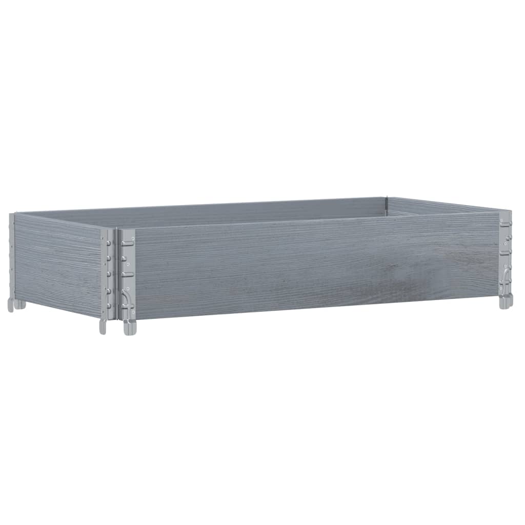 Okviri za palete sivi 100 x 50 cm od masivne borovine