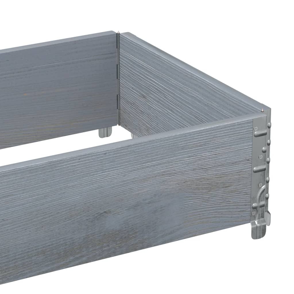 Okviri za palete sivi 100 x 50 cm od masivne borovine