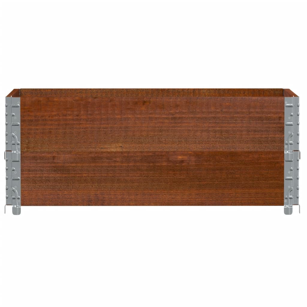 Okviri za palete 2 kom smeđi 100 x 50 cm od masivne borovine