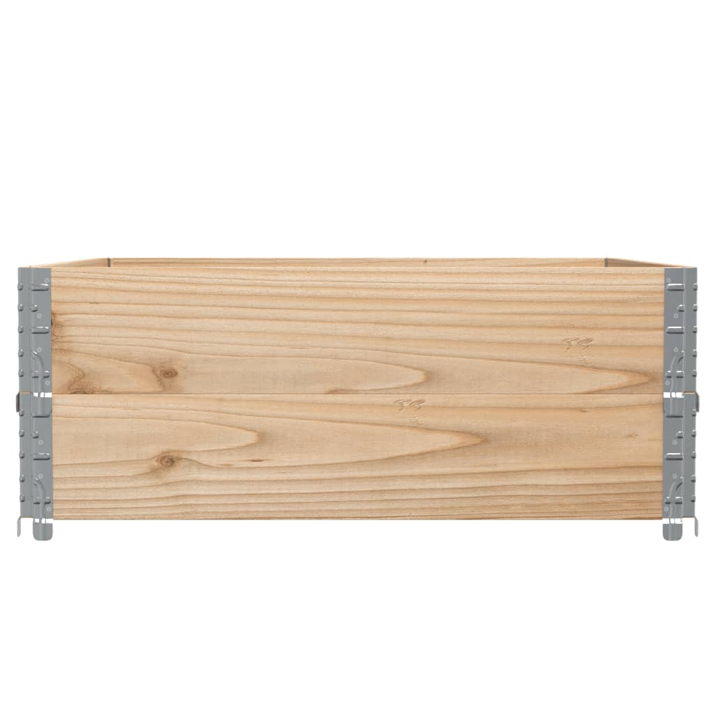 Okviri za palete 2 kom 100x100 cm od masivne borovine