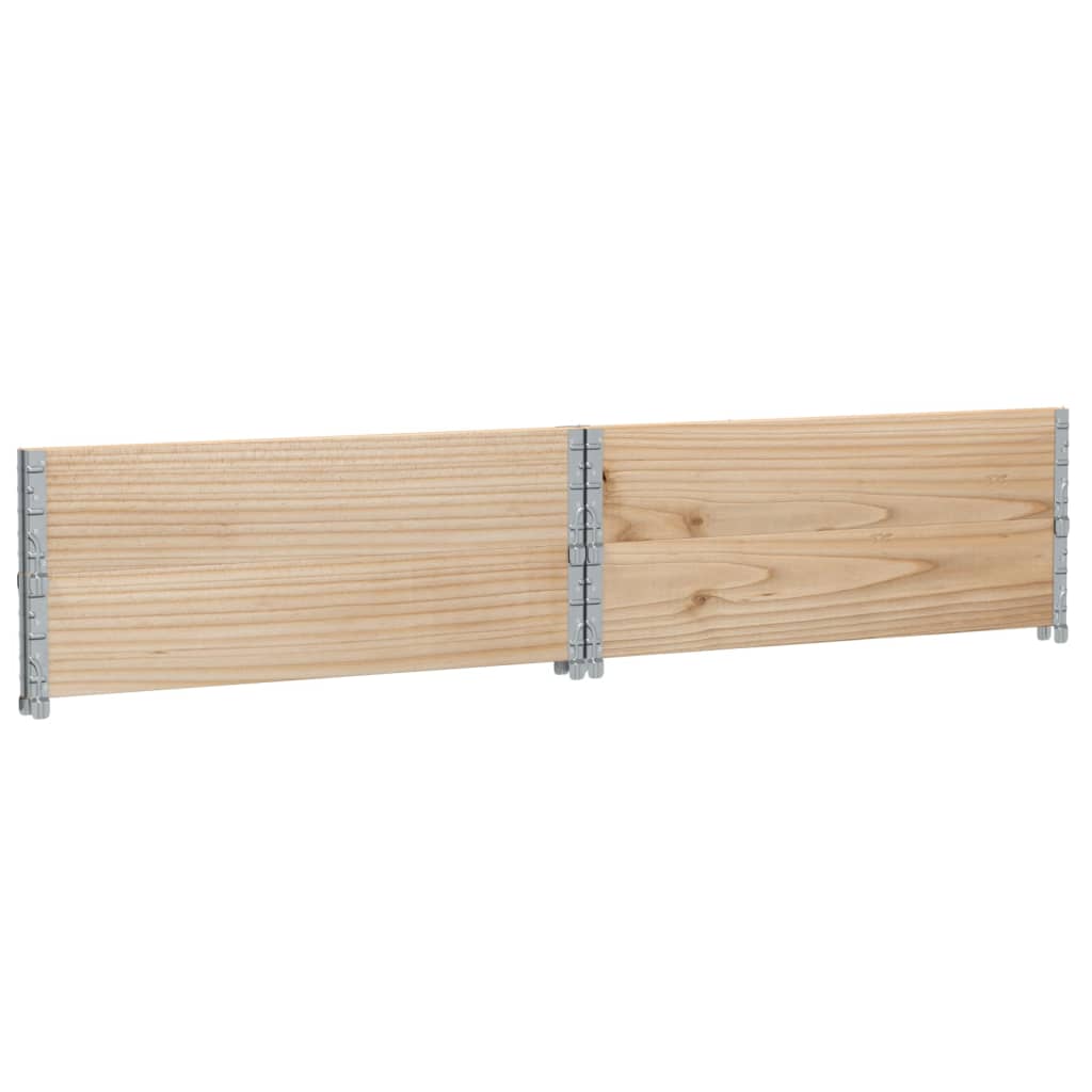 Okviri za palete 2 kom 100x100 cm od masivne borovine
