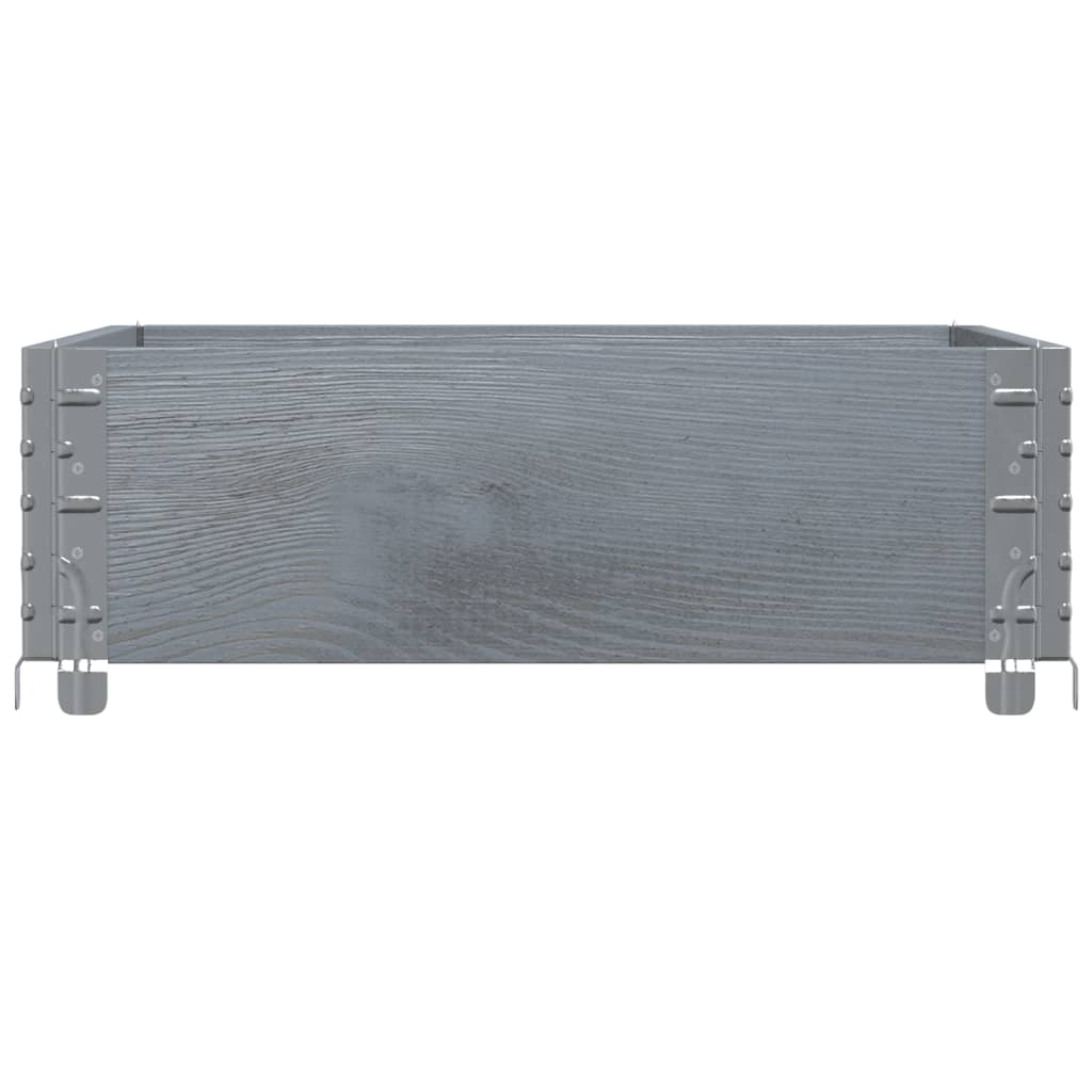 Vrtna sadilica siva 80x60 cm od masivne borovine