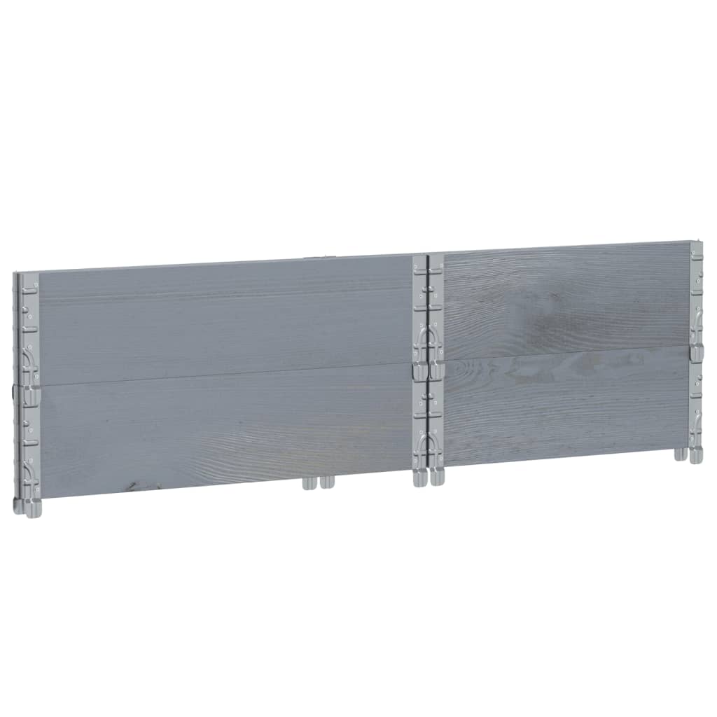 Vrtna sadilica siva 80x60 cm od masivne borovine