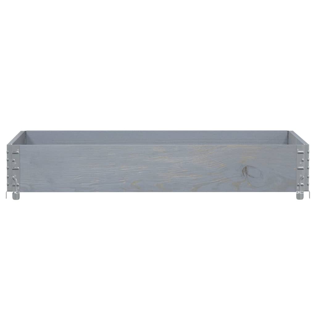Vrtni sadilica siva 120 x 80 cm od masivne borovine