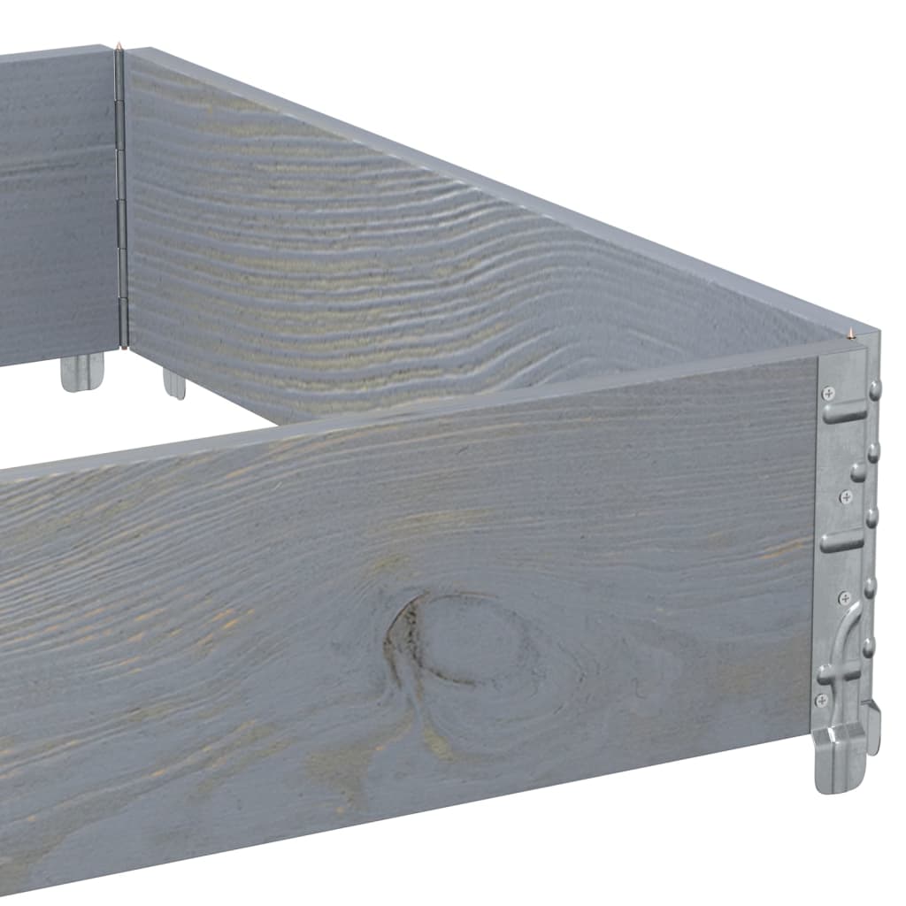 Vrtni sadilica siva 120 x 80 cm od masivne borovine