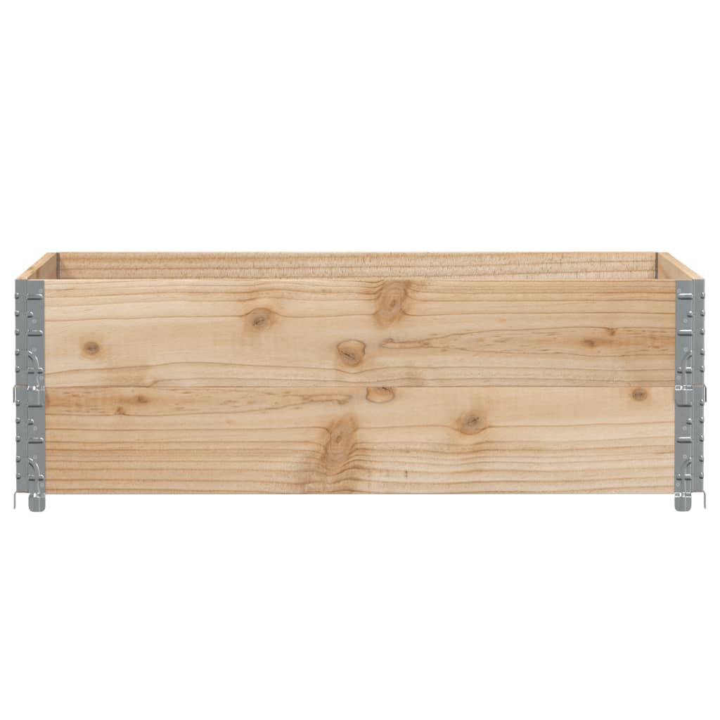Vrtni sadilica bijeli 120 x 80 cm od masivne borovine