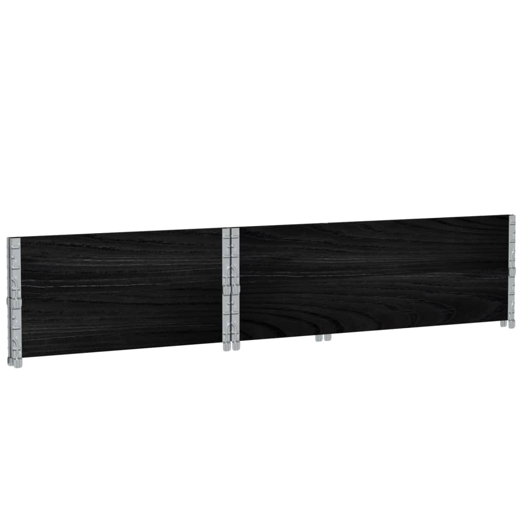 Vrtni sadilica crna 120 x 80 cm od masivne borovine