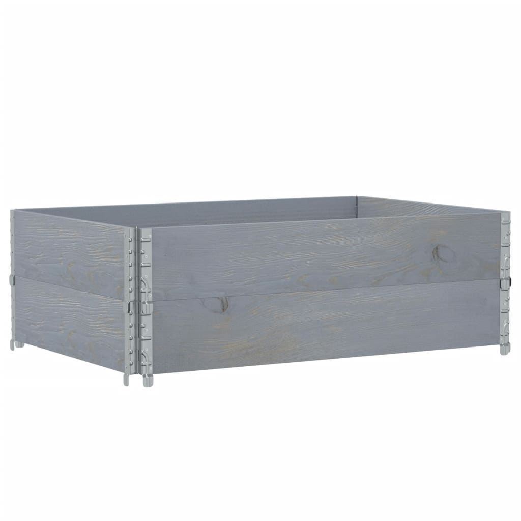 Vrtni sadilica siva 120 x 80 cm od masivne borovine