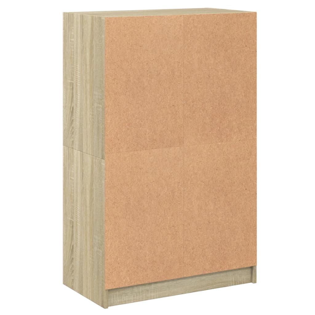Visoka komoda s vratima 68x37x109 cm konstruirano drvo
