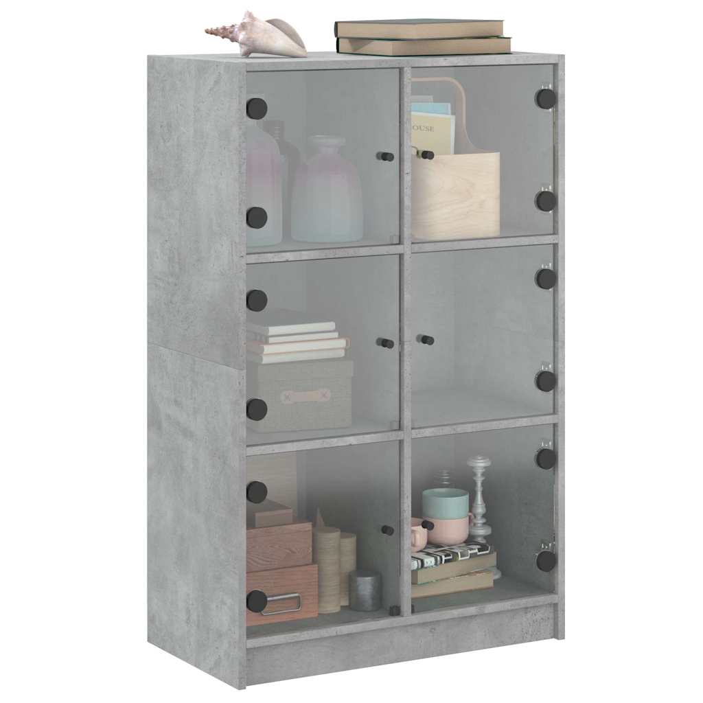 Visoka komoda s vratima 68x37x109 cm konstruirano drvo