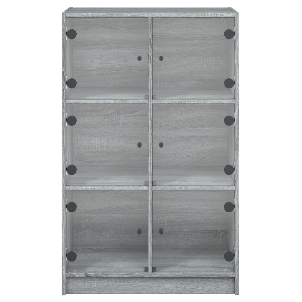 Visoka komoda s vratima 68x37x109 cm konstruirano drvo