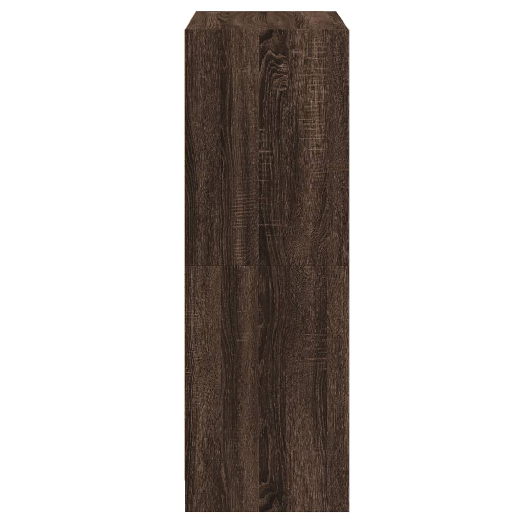Visoka komoda s vratima 68x37x109 cm konstruirano drvo