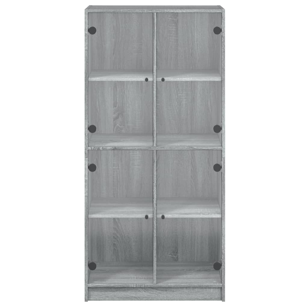 Visoka komoda s vratima 68x37x142 cm konstruirano drvo