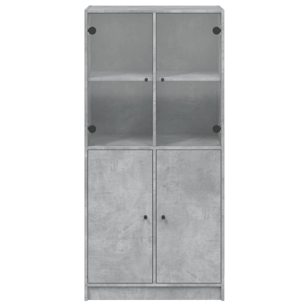 Visoka komoda s vratima 68x37x142 cm konstruirano drvo