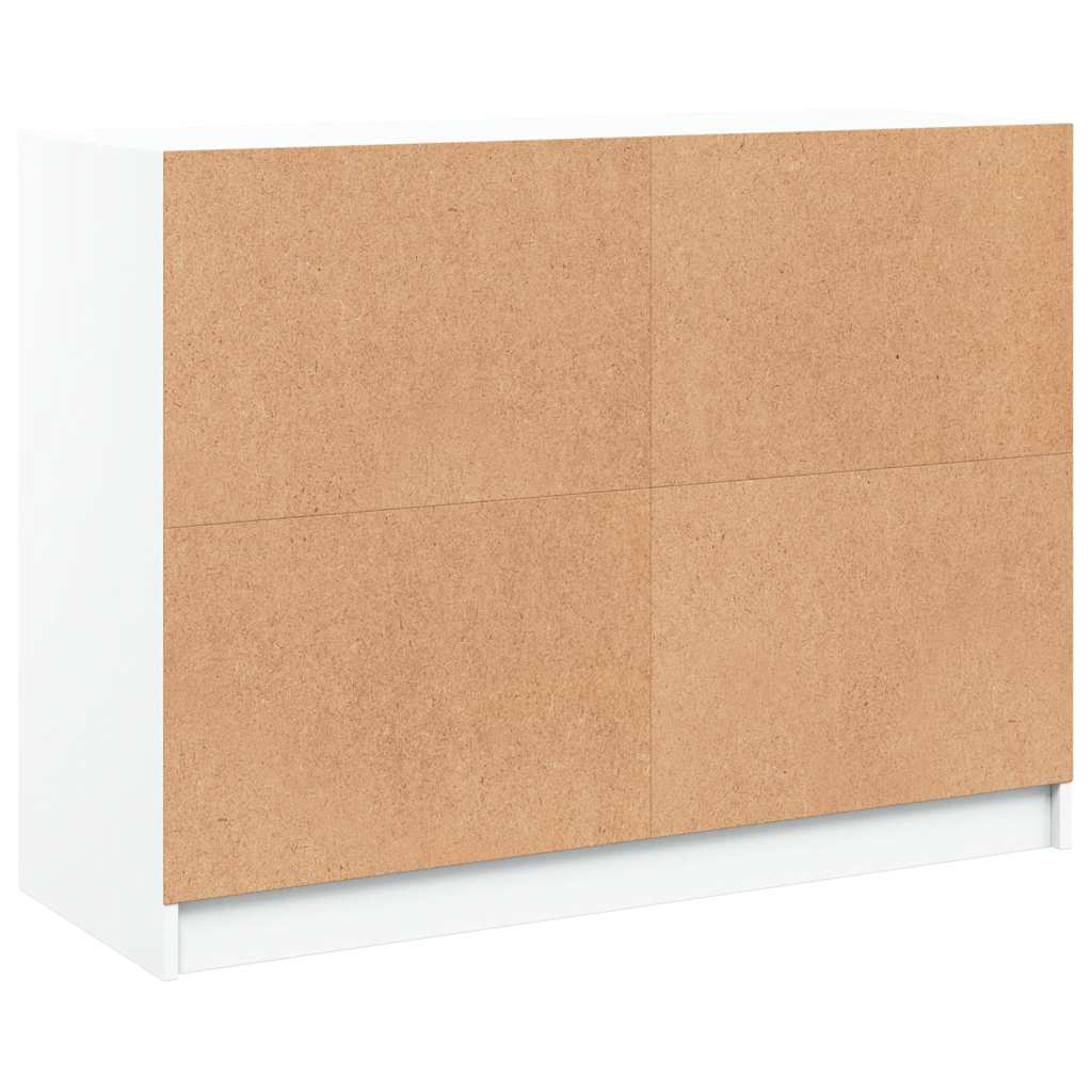 Komoda bijela 102x37x75,5 cm od konstruiranog drva